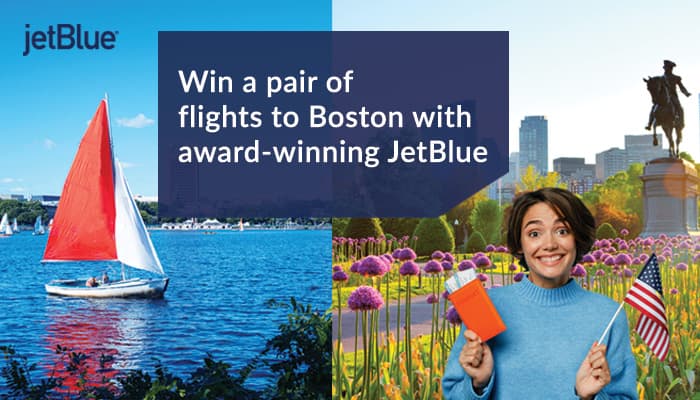 WIN tickets to Jaw-dropping, Pond-Hopping Boston with JetBlue & Brightsun Travel